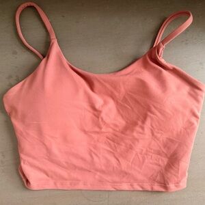 Cropped Tank Top with Built-in Bra